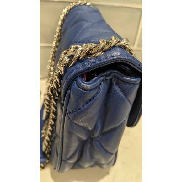 Michael Kors Blue Quilted Shoulder Bag - Picture 12 of 16